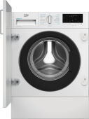 Встраиваемая стиральная машина Beko BI3WBT8841W, белый, 8 кг, 1400 об/мин, пар