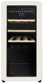 Винный шкаф TESLER CWC-188 IVORY LD левая петля, слоновая кость ретро, 74.3х36.6 см, 18 бордо, 5-20 C