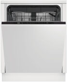 Встраиваемая посудомоечная машина Beko DIN1S532 полноразмерная, 4 программы, половинная загрузка