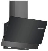Вытяжка BOSCH DWK65AD30R Serie 4, черная нержавеющая сталь, 60 см, 616 куб.м.