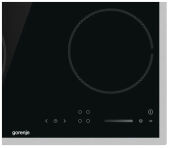Варочная панель Gorenje ECS642BXE черная/стальная рамка, 4 конфорки Hi-Light, расширение, слайдер