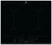 Варочная панель Electrolux EIV644 черный, 4 индукционные, 2 объединяемые Bridge, таймер, Hob2Hood, слайдер