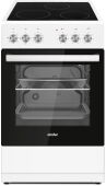 Электроплита Simfer F55VW14025 белый, 50 см, 3 конфорки Hi Light, таймер