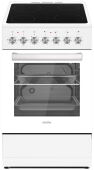 Электроплита Simfer F56VW04025 белый, 50 см, 4 конфорки Hi Light, таймер