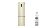 Холодильник LG GA-B509CESL DoorCоoling+, бежевый, 203х60 см,419 л, инверторный, Nо Frost