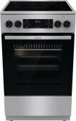 Электроплита Gorenje GEC5C40XAOT нержавеющая сталь, 50 см, 4 Hi-Light, зоны расширения,телескопические, таймер