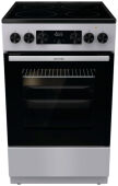 Электроплита Gorenje GEC5C41SG, серебристый, узкая, 4 Hi-Light, 9 режимов