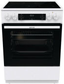 Электроплита Gorenje GEC6C40WD белый, 60 см, 4 конфорки Hi-Light, 9 режимов
