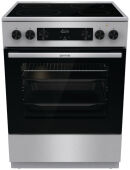 Электроплита Gorenje GECS6C70XC нержавеющая сталь, 60 см, 4 конфорки Hi-Light, радиусная, 11 режимов