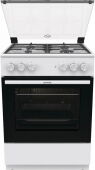 Газовая плита Gorenje GK6A20WF белая, 60х60см, Чугунные решетки, электродуховка 6 режимов
