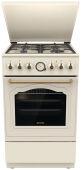 Газовая плита Gorenje GKS5B70CLI бежевый ретро/бронза, узкая, электродуховка с конвекцией