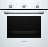 Духовой шкаф BOSCH HBF011BV1T Serie 2, белый, без конвекции, таймер