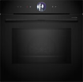 Духовой шкаф BOSCH HMG976KB1 Serie 8 черный, с свч, пиролиз, телескопические направляющие, TFT, Home Connect