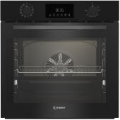 Духовой шкаф Indesit IBFTE 3841 BL черный, 12 режимов, телескопические напр.