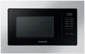 Встраиваемая микроволновая печь Samsung MG20A7013AT/BW серебристый/черный. 20 л, гриль, ниша 362 мм