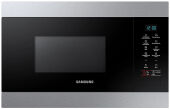 Встраиваемая микроволновая печь Samsung MS22M8074AT/BW MQ8000M серебристый, 22 л, ниша 362 мм
