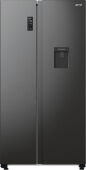 Холодильник Side-by-Side Gorenje NRR9185EABXLWD черный, 179х91х67 см, конвертируемое морозильное отделение