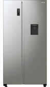 Холодильник Side-by-Side Gorenje NRR9185EAXLWD Нержавеющая сталь, 179х91х67 см, конвертируемое морозильное отделение