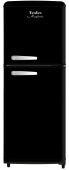 Холодильник TESLER RT-110 BLACK ретро черный, 123.1х45.5 см, верхняя морозилка, 3 полки