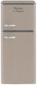 Холодильник TESLER RT-152 SAND GREY ретро песочно-серый, 113х48.6 см, верхняя морозилка, 3 полки