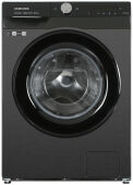 Стиральная машина Samsung WW80AG6S28ABLP узкая, черный, EcoBubble, AI Control, 8 кг