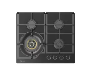 Варочная панель газовая Midea MG697VGB Volcano черное стекло