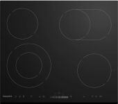 Варочная панель Hotpoint HR 6T5 B S овальная и радиальная зоны расширения, 4 Hi-Light, слайдер